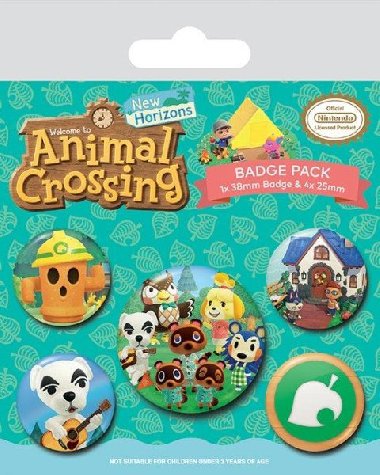 Sada odznaků Animal Crossing - neuveden