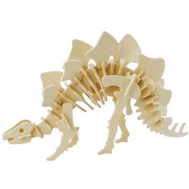 Dřevěné 3D puzzle - Stegosaurus - neuveden