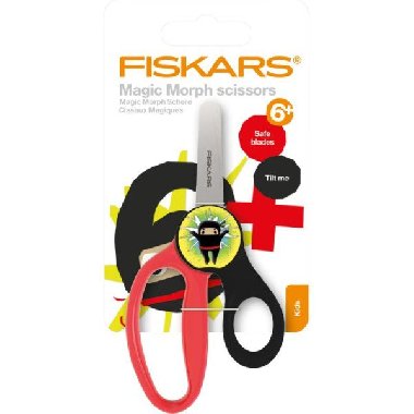 Fiskars Magic Morph Dětské nůžky - nindža 13 cm od 6+ - neuveden