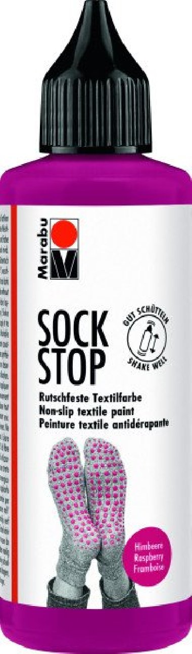 Marabu Sock Stop Protiskluzová barva - malinová 90ml - neuveden