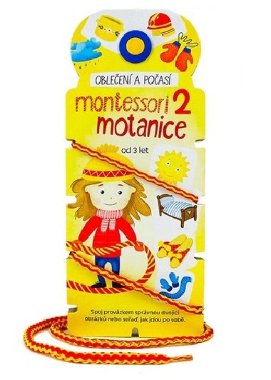 Montessori motanice 2 Obleen a poas - Modr slon