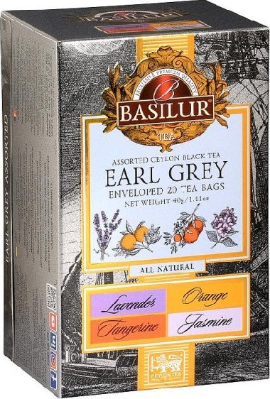BASILUR All Natural Earl Grey Assorted 20x2g - neuveden