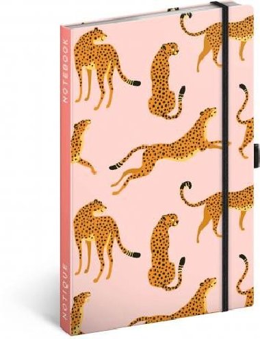 Notes - Leopardi, linkovaný, 13 × 21 cm - neuveden