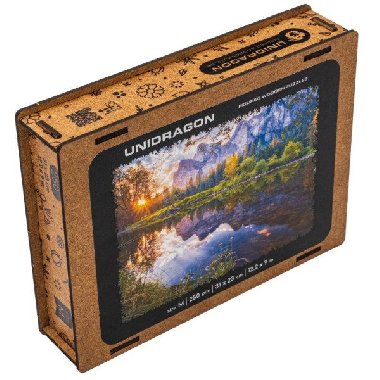 Unidragon dřevěné puzzle - Jezero velikost M - neuveden