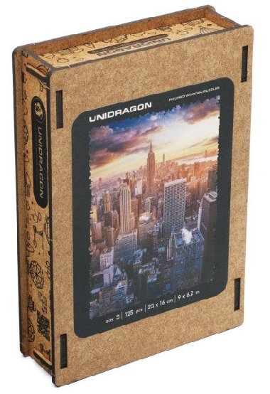 Unidragon dřevěné puzzle - Ranní New York velikost S - neuveden