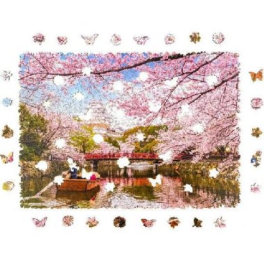 Unidragon dřevěné puzzle - Sakura velikost M - neuveden