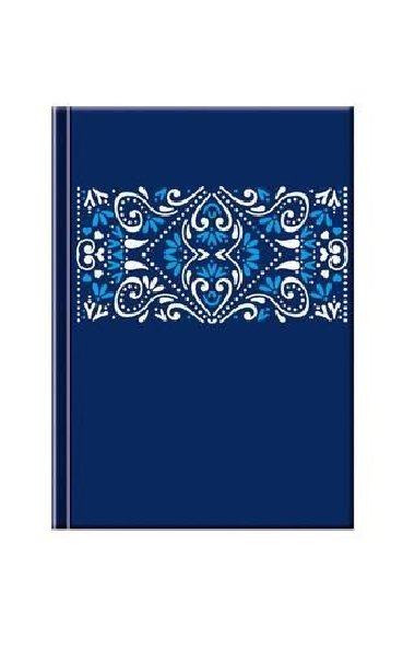 Notes Folk Ornament/modrý - neuveden