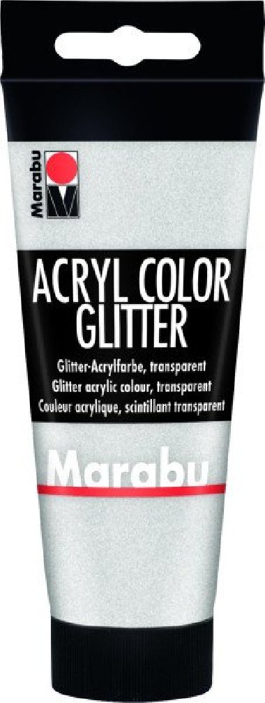 Marabu Acryl Color akrylová barva - stříbrná glitr 100 ml - neuveden
