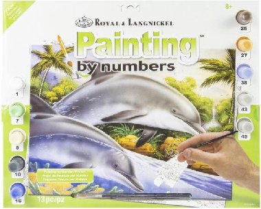 Royal Langnickel Malování podle čísel - delfíni - neuveden