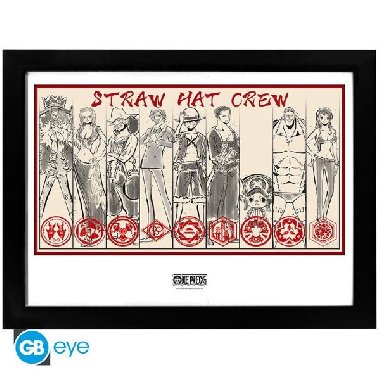 One Piece Zarmovan plakt -Straw Hat Crew - neuveden