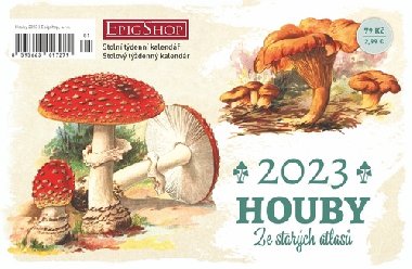Houby se starch atlas 2023 - stoln kalend - Epigshop