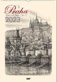 Praha grafika - Nstnn kalend 2023 - Karel Stola