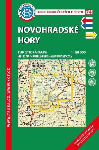 Novohradsk hory - mapa KT 1:50 000 slo 74 - 8. vydn 2021 - Klub eskch Turist