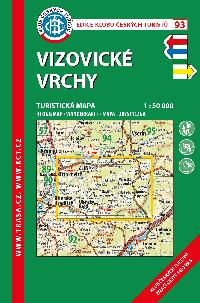 Vizovické vrchy - mapa KČT 1:50 000 číslo 93 - 9. vydání 2022 - Klub Českých Turistů