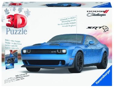 Ravensburger Puzzle 3D Dodge Challenger SRT Hellcat Widebody 108 dílků - neuveden