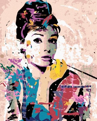 Malování podle čísel 40 x 50 cm - Audrey Hepburn - neuveden