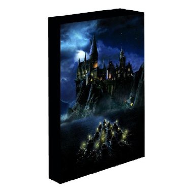 Harry Potter obraz LED svítící 30x40 cm - Bradavice - neuveden