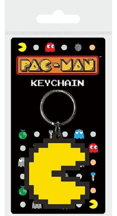 Klíčenka gumová Pac Man - Pixel - neuveden
