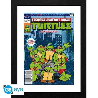 Želvy Ninja Zarámovaný plakát - Comics cover - neuveden