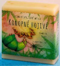 Aromaterapeutick mdlo Konopn hojiv - Levandule, jalovec, cedr, s konopnm olejem - Mydlrna U Dvou koek