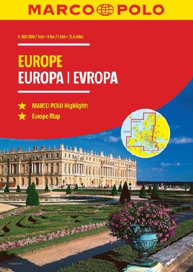 Evropa atlas spirla 1:800 000 Marco Polo - Marco Polo