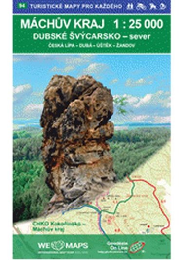 Kokořínsko-Máchův kraj-sever 1:25T/94 Turistické mapy pro každého - neuveden