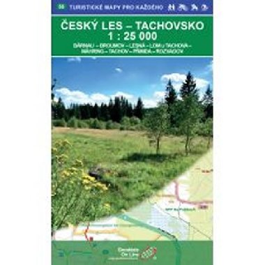 Český les - Tachovsko 1:25 000 - turistická mapa - Geodézie On Line