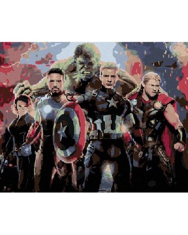 Malování podle čísel 40 x 50 cm Avengers - Engame - neuveden