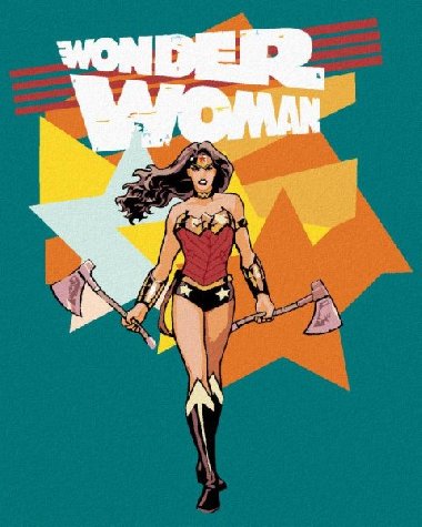 Malování podle čísel 40 x 50 cm Wonder Woman - SEKERA PLAGÁT - neuveden