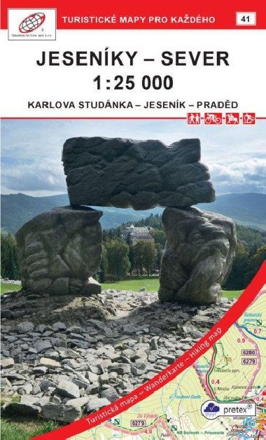 Jesenky - sever 1:25 000 Turistick mapa - Geodzie On Line
