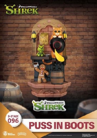 Shrek diorama D-Stage - Kocour v botách (Beast Kingdom) - neuveden