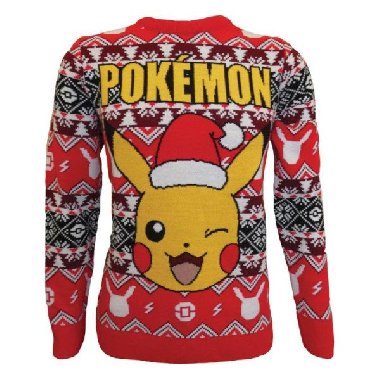 Pokémon vánoční svetr - Pikachu (velikost M) - neuveden