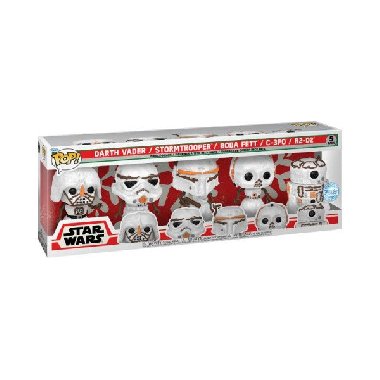 Funko POP Star Wars: Holiday Snowman - Darth Vader, Stormtrooper, Boba Fett, C-3PO, R2-D2 - 5 pack (exclusive special edition) - neuveden