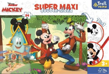 Trefl Puzzle Mickeyho klubík super maxi 24 dílků - oboustranné - neuveden