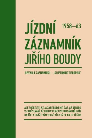 Jzdn zznamnk Jiho Boudy 1958-63 - Ji Bouda
