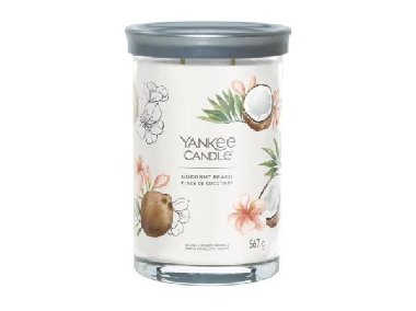 YANKEE CANDLE Coconut Beach svíčka 567g / 5 knotů (Signature tumbler velký ) - neuveden