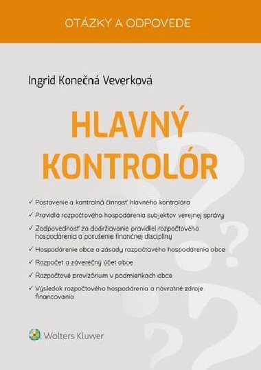 Hlavný kontrolór - Ingrid Konečná Veverková