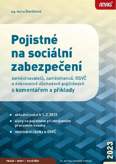 Pojistné na sociální zabezpečení 2023 - Marta Ženíšková
