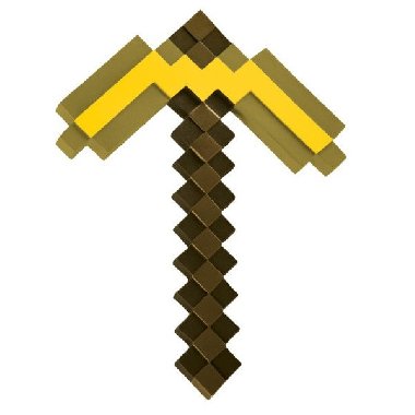 Minecraft replika Zlatý krumpáč 40 cm - neuveden