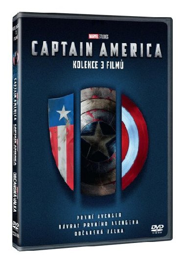 Captain America - kolekce 1.-3. (3DVD) - neuveden