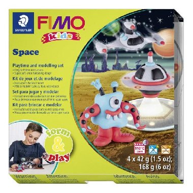 FIMO sada kids Form & Play - Vesmírné příšerky - neuveden, neuveden