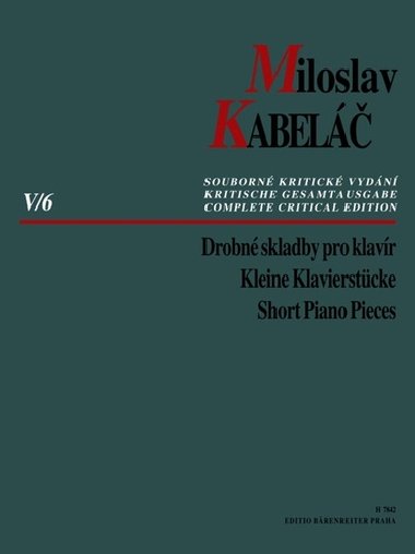 Drobn skladby pro klavr - Miloslav Kabel