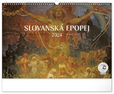 Nástěnný kalendář Slovanská epopej - Alfons Mucha 2024