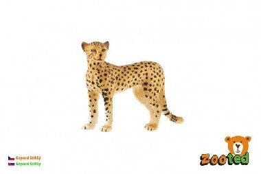 Gepard štíhlý zooted plast 8cm v sáčku