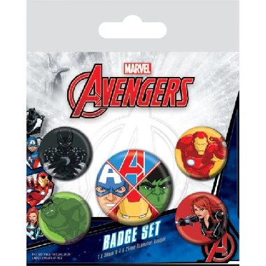 Avengers - set odznaků - neuveden
