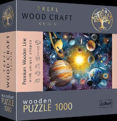 Trefl Wood Craft Origin Puzzle Cesta slunen soustavou 1000 dlk - 