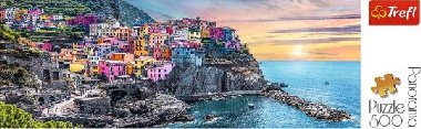 Trefl Puzzle Vernazza při západu slunce, Itálie 500 dílků Panoramatické