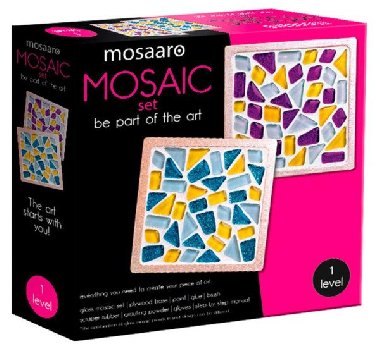 MOSAARO Sada na výrobu mozaiky - Podtácek čtvercový 2 ks - neuveden