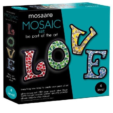 MOSAARO Sada na výrobu mozaiky - LOVE - neuveden