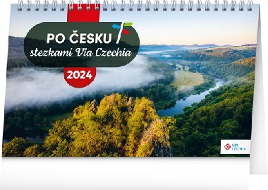 Po Česku stezkami Via Czechia 2024 - stolní kalendář - Presco